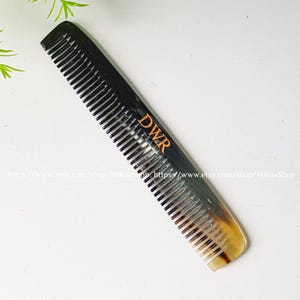 Personalized Handcraft Anti-Static Pocket Horn Comb, Ruffled Hair, Head Massage Blood Circulation Gift for her 2 Styles