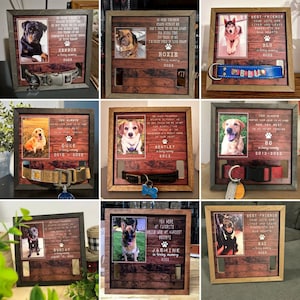 Memorial Pet Loss Frame - Dog or Cat, Puppy Memorial Wood Frame With ...