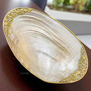 Blumen-Muschelschale, Perlmutt-Riesen-Muschelschale, Muschelschale, Süßigkeiten-Sammelschale, Wohndekor, Perlenschale, Weihnachtsdekor, süßes Geschenk