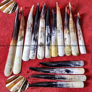 Personalized Shoe Horn Engraved Name Natural Horn Shoe Horn Long Handle Natural Ox Horn Shoehorn Father&#39;s Day Mother&#39;s Day Gift Unisex H2