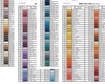 DMC Coloris Floss Chart From DMC - Color Cards & Catalogs - Accessories &  Haberdashery - Casa Cenina
