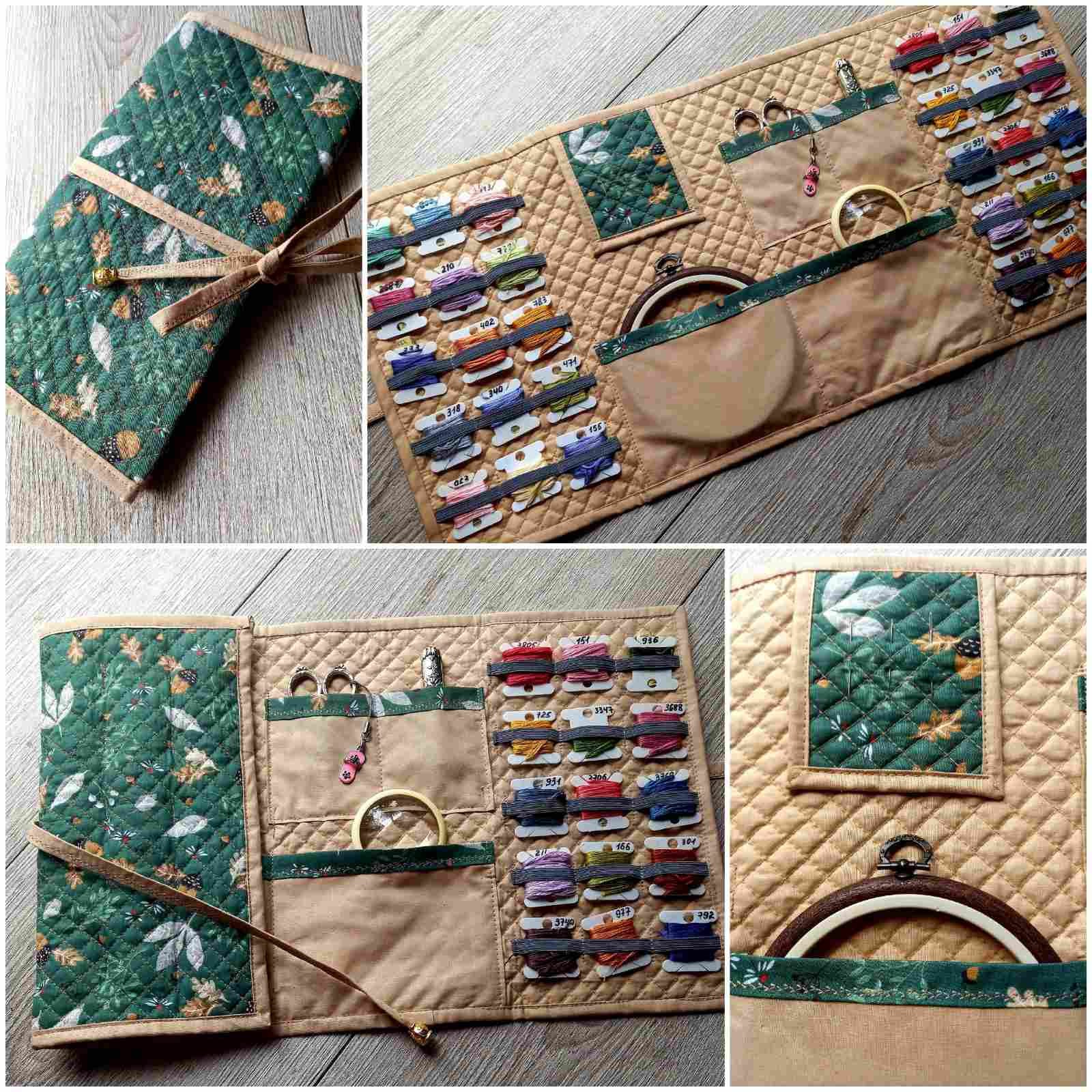 16 Embroidery Project Bag Cross Stitch Sewing Kit Case Storage