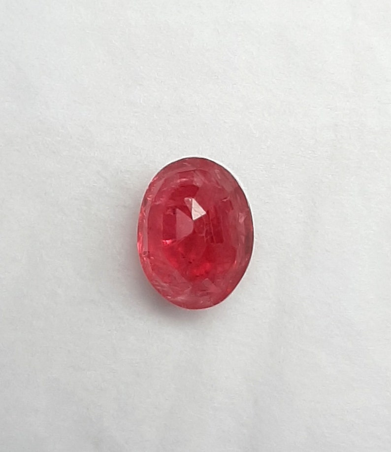 Natural Red-Pink Spinel Faceted Oval Shape Gemstone 3.10Cts 9.70X7.50X5.00 mm AAA Spinel Gemstone Jewelry Stone B228