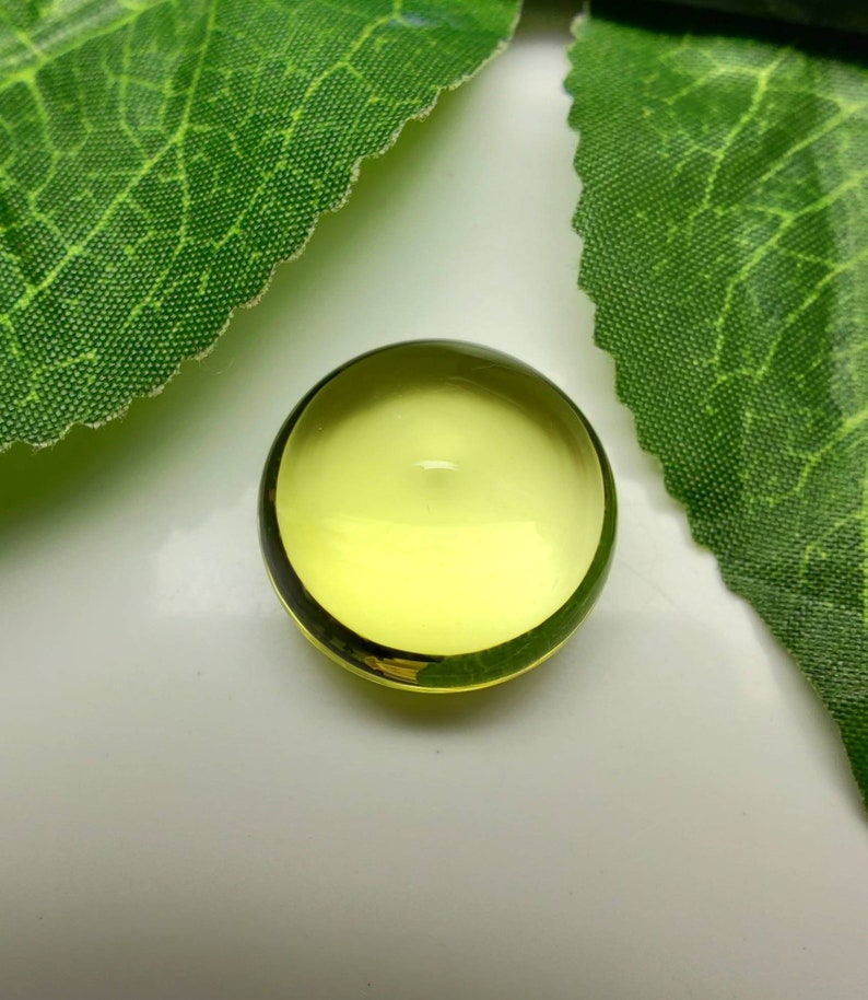 28.70 Cts Natural Lemon Quartz Cabochon store Round Onion Shape Gemstone 19.00X19.00X12.70 mm AAA+ Lemon Quartz Gemstone Jewelry Stone A263