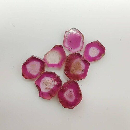 22.70 Cts 7pes Lot Natural Bio Tourmaline Slices Gemstone shops Tourmaline Jewelry AAA Tourmaline Gemstone Jewelry Stone A8