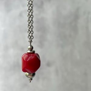Coral Necklace for women Long necklace Layered necklace Everyday simple necklace Statement necklace Unique jewelry Bohemian necklace Gift