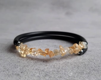 Kralenarmband citrien: natuurlijke edelsteen, geboortesteen november