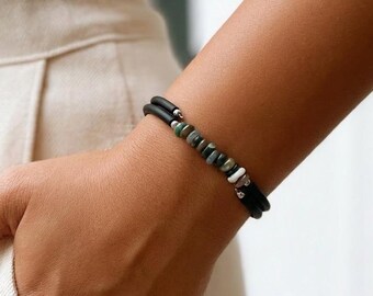 Minimalistisches indisches Achat Armband für Frauen, Symbolischer Geschenk Schmuck