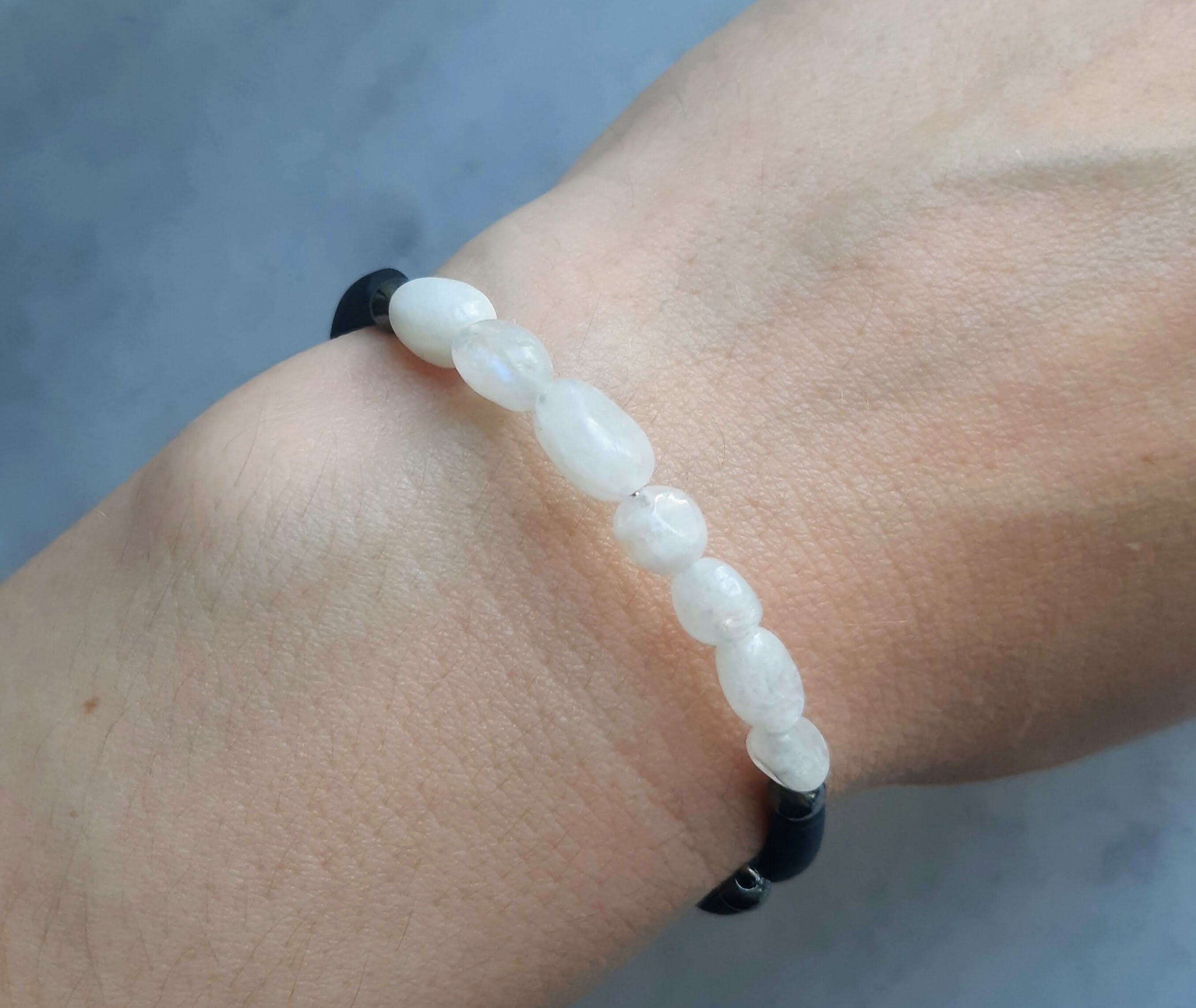 Natural moonstone bracelet for women Healing bracelet Everyday Etsy