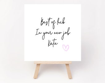 religious best wishes for new job Best Of Luck In Your New Job - Good Luck Card - Personalised Card - New Job Card - Wishing You Luck Card - Best Of Luck Card - Personalised