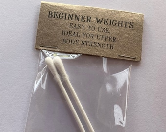 Beginner Weights - Novelty Gift - Joke Present - Secret Santa Gift - Stocking Filler - Joke Birthday Gift - For Him - For Her