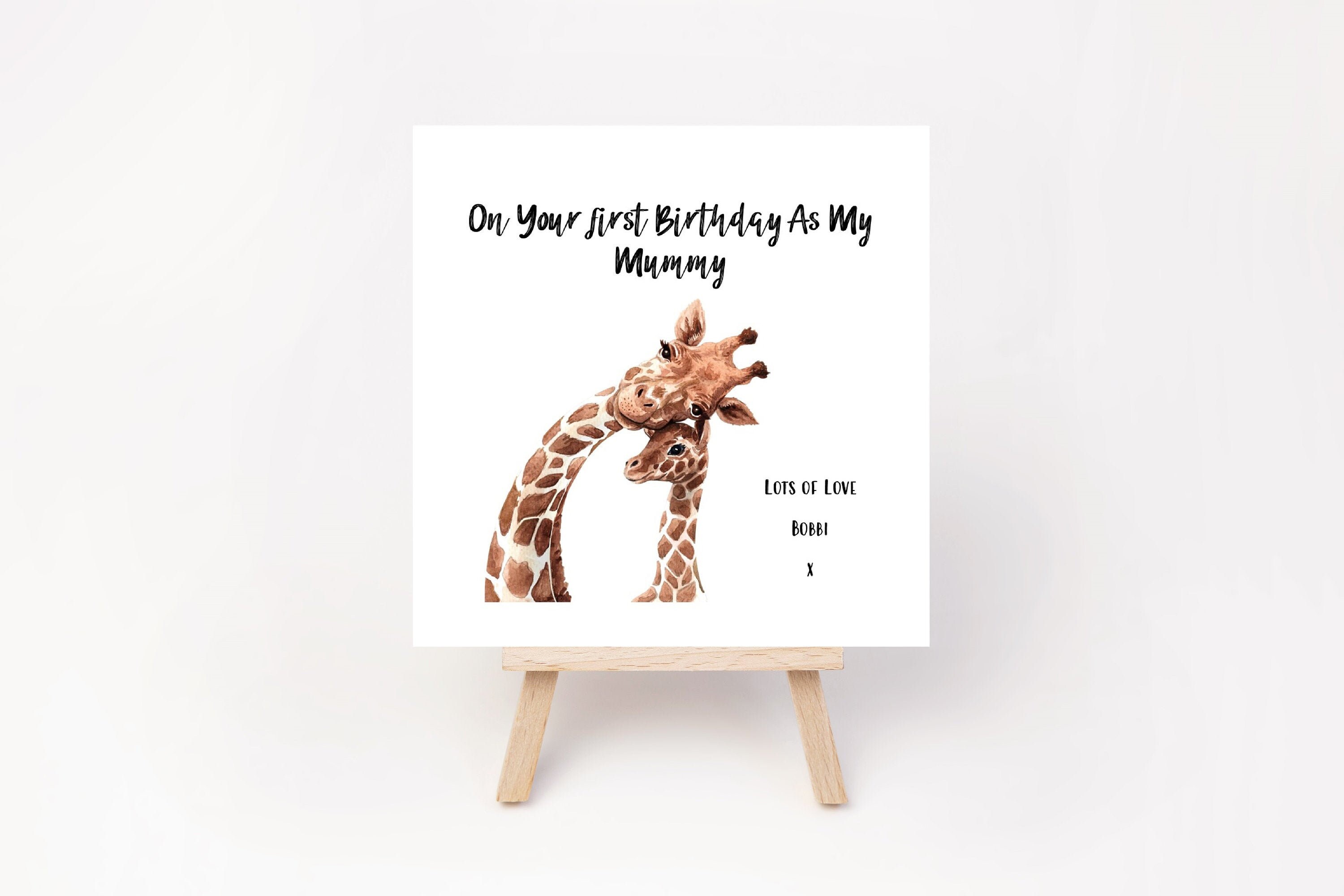 On Your First Birthday As My Mummy Card - Happy Birthday Mummy - Mumm…