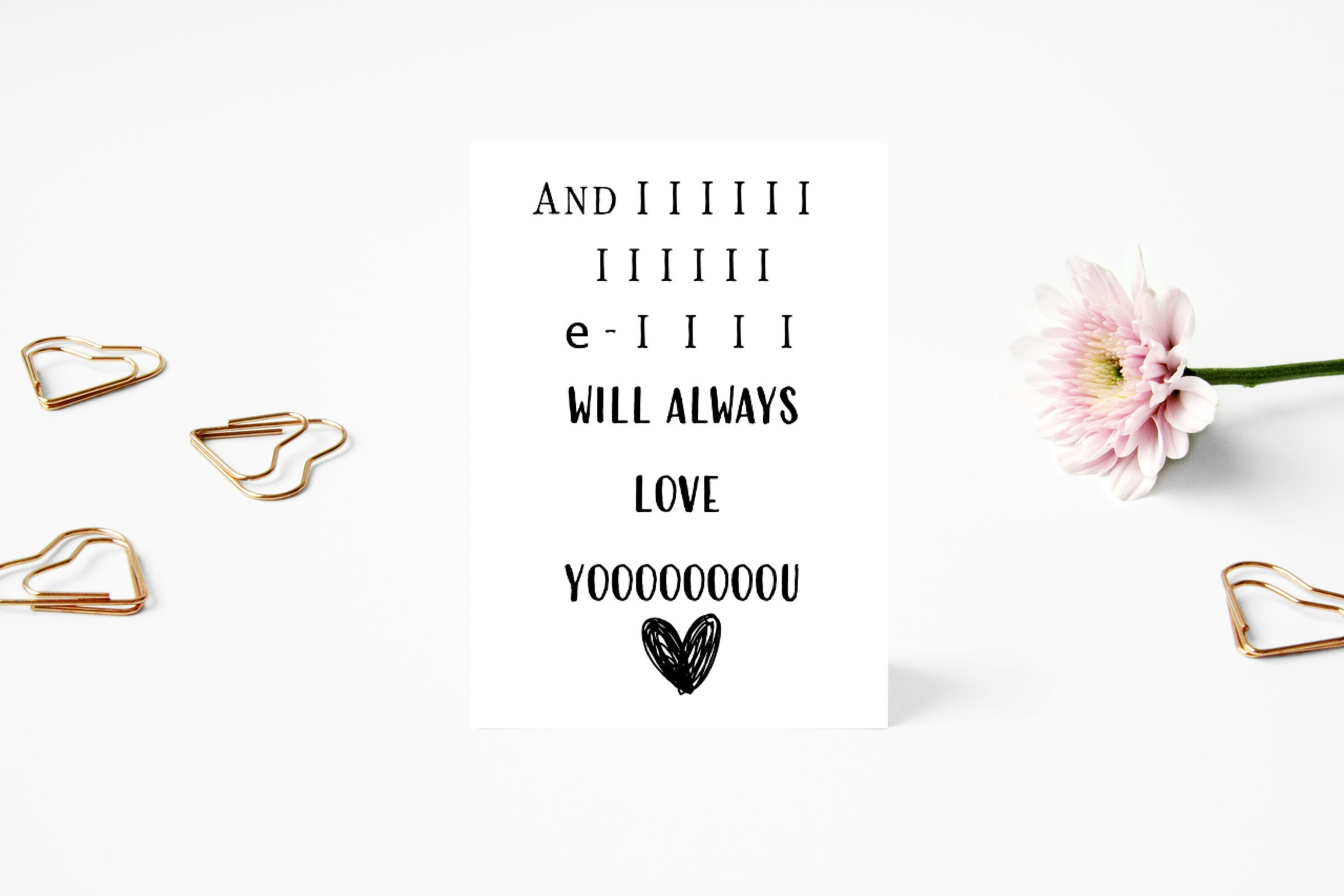 Valentines Card I Will Always Love You birthday Card Love - Etsy UK Valentines Card I Will Always Love You birthday Card Love - Etsy UK