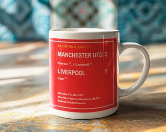 Manchester United 1977 FA Cup Final Mug