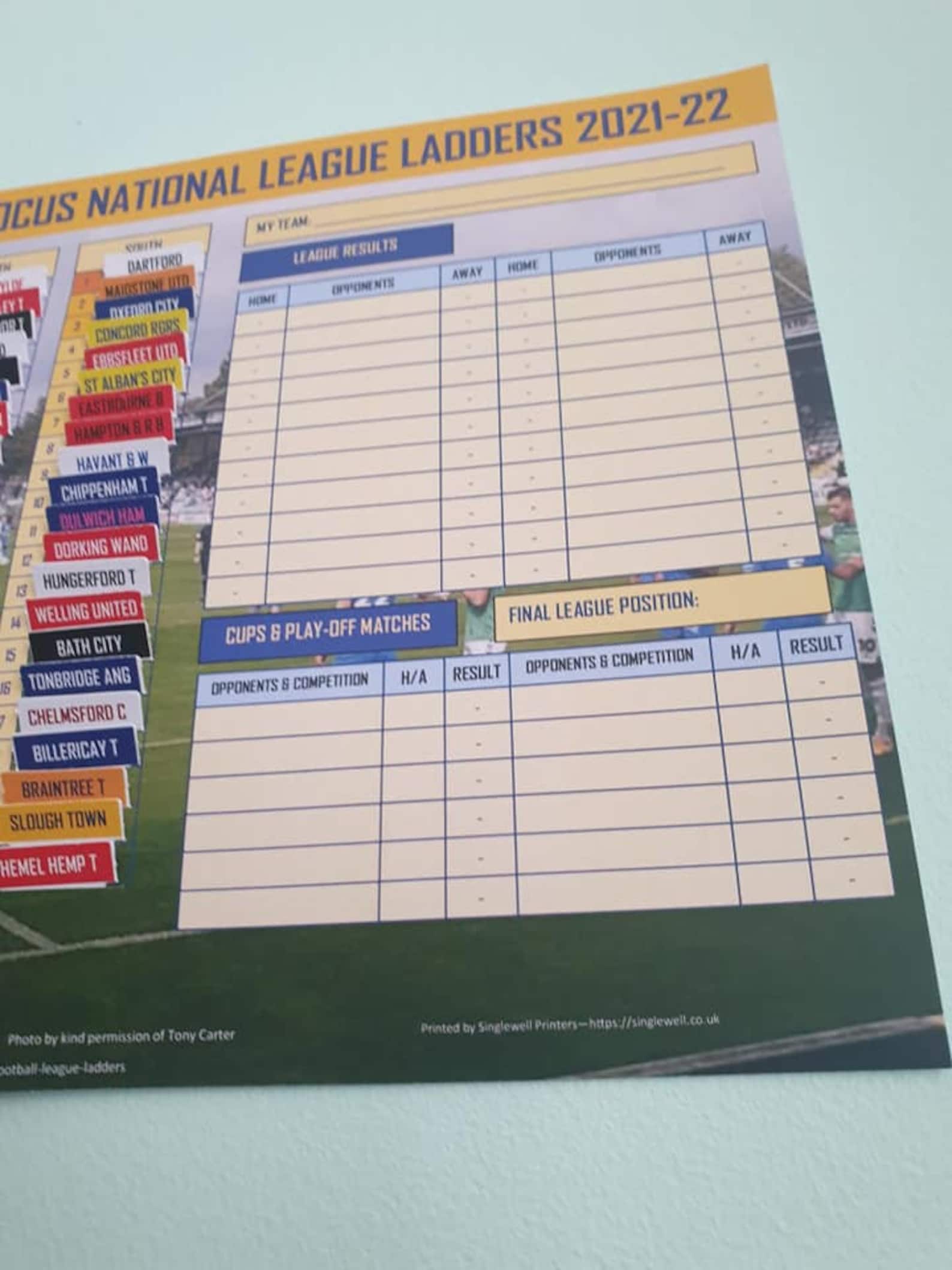 National League Football League Ladders Etsy