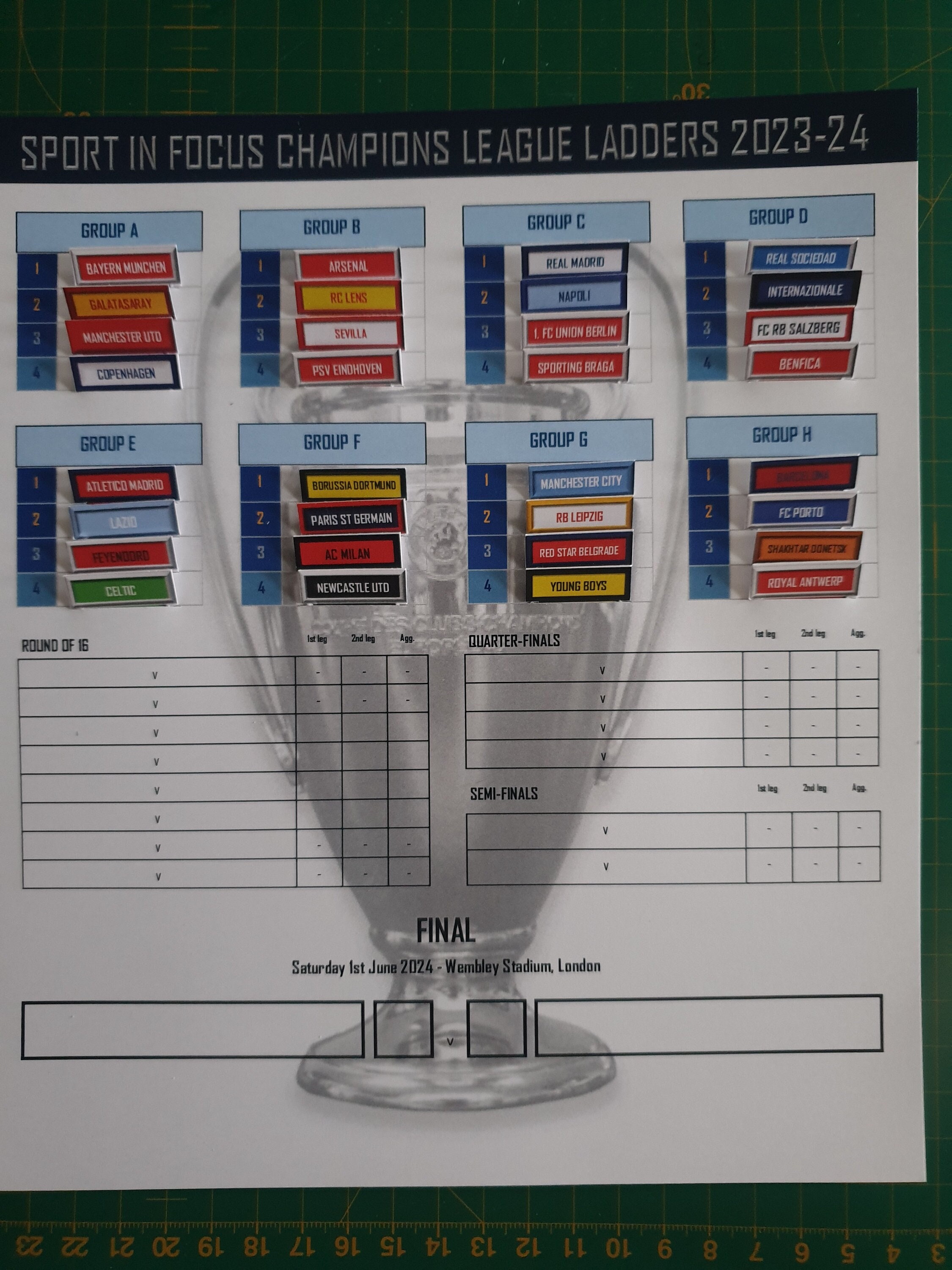 Premier League Fixture Wall Chart, 2024/25 Season, Digital nyagah.co.ke