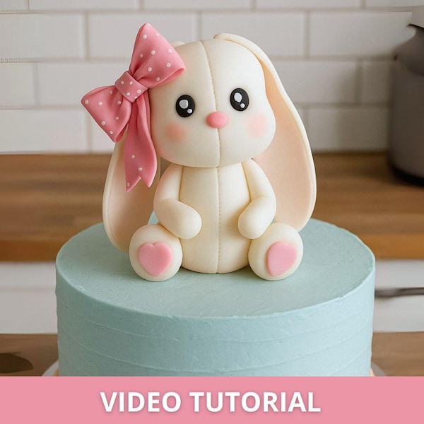 Rabbit Cake Figurines - Etsy