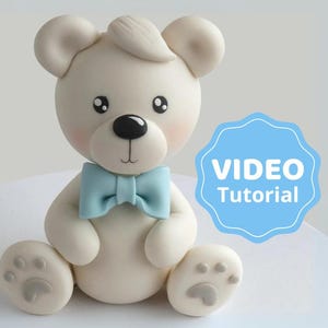 VIDEO Tutorial per la decorazione della torta a forma di orsetto polare con modelli