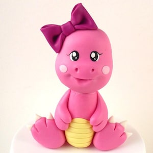 Dinosaur cake topper VIDEO Tutorial with templates