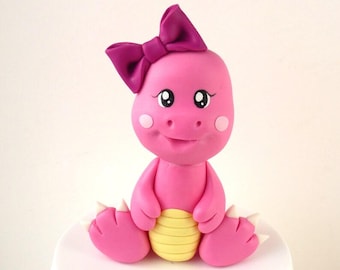 Dinosaur cake topper VIDEO Tutorial with templates