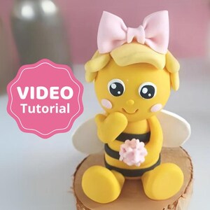 Fondant Bijentaarttopper VIDEO Zelfstudie met sjablonen