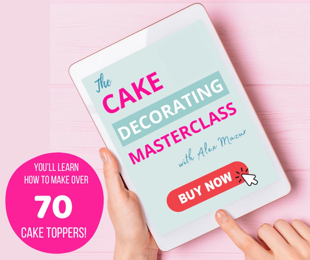 Cake Decorating Masterclass over 70 Lessons Etsy