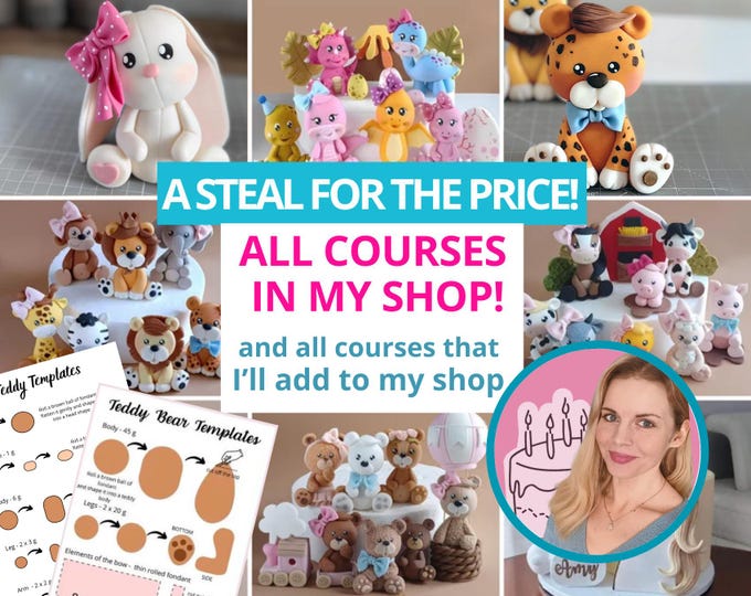 Featured listing image: Get an access to all my Cake Toppers tutorials and all future tutorials that I will add to my shop + Personalized Mentorship