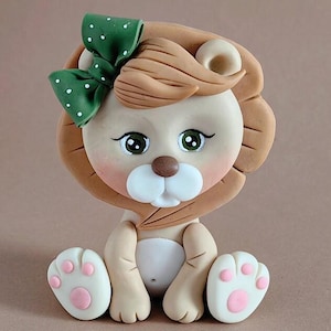 Lion cake topper VIDEO Tutorial with templates