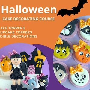 Halloween Cake Decorating Course VIDEO Tutorials with PDF templates