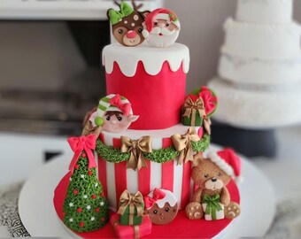 Large Fake Christmas cake