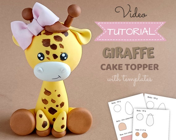Safari Animals Cake Toppers VIDEO Tutorial With Templates - Etsy Denmark Safari Animals Cake Toppers VIDEO Tutorial With Templates - Etsy Denmark