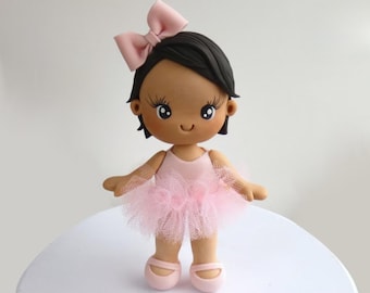 Ballerina cake topper VIDEO Tutorial with templates