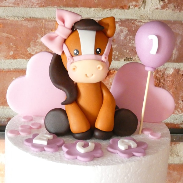 Gâteau Fondant Cheval