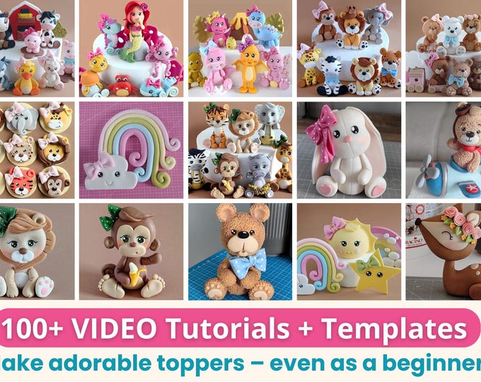 Featured listing image: Get Instant Access to 100+ Cake Topper Tutorials with Templates Loved by Thousands!