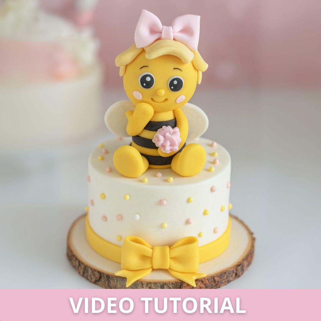 Tutorial de Abeja de Fondant: Videotutorial paso a paso para crear