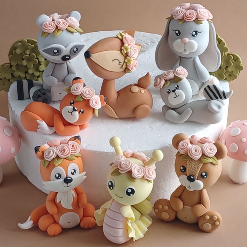 Farm Animals Cake Toppers VIDEO Tutorial With Templates Etsy