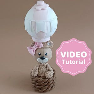 VIDEO Tutorial per cake topper mongolfiera con modelli