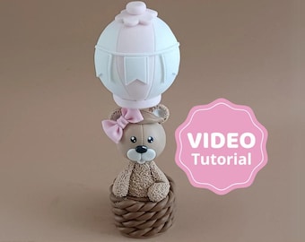 Hot Air Balloon cake topper VIDEO Tutorial with templates