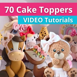 Corso online per decorazioni per torte (impara a realizzare oltre 70 decorazioni per torte in pasta di zucchero) - facile da capire in qualsiasi lingua