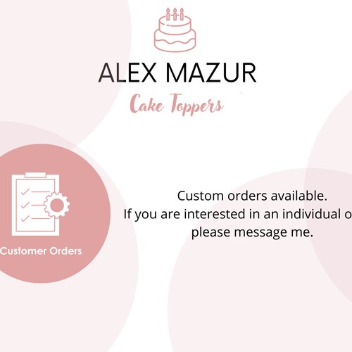 Fondant Ballerina personalized shops cake topper