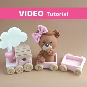 Tutoriel VIDÉO Train fondant avec décoration pour gâteaux en peluche avec modèles