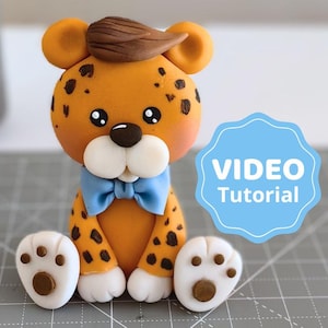 Tiger cake topper VIDEO Tutorial with templates