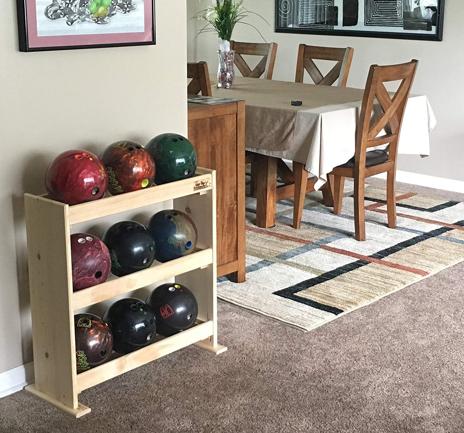 Bowling Ball Racks Etsy