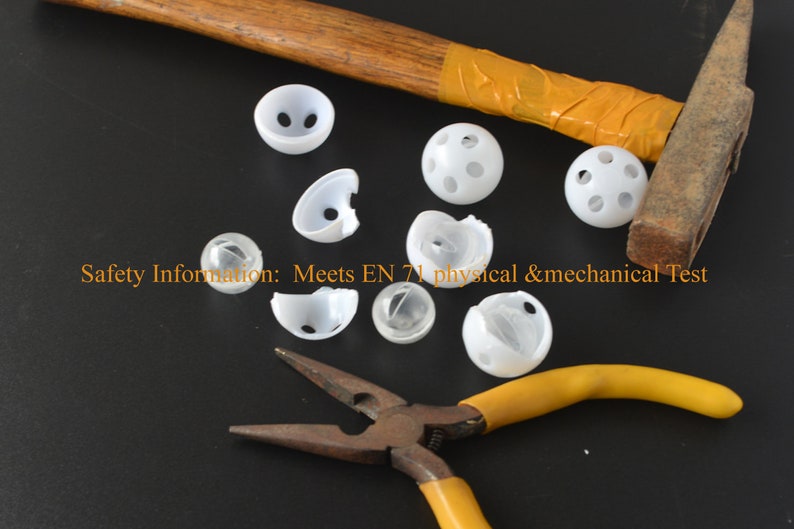 10 rattle ball insert / 24 mm rattle insert/Plastic Rattle Etsy