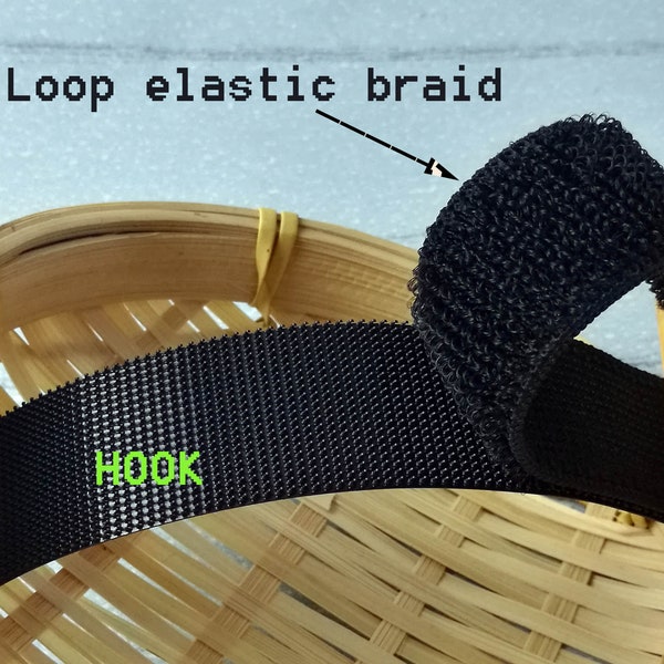 Stretch Loop with Soft Hook,Elastomer Loop Side ,Reusable Stretch Loop ,Stretch Fasteners,hook and loop Fasteners, Elastic hook and loop