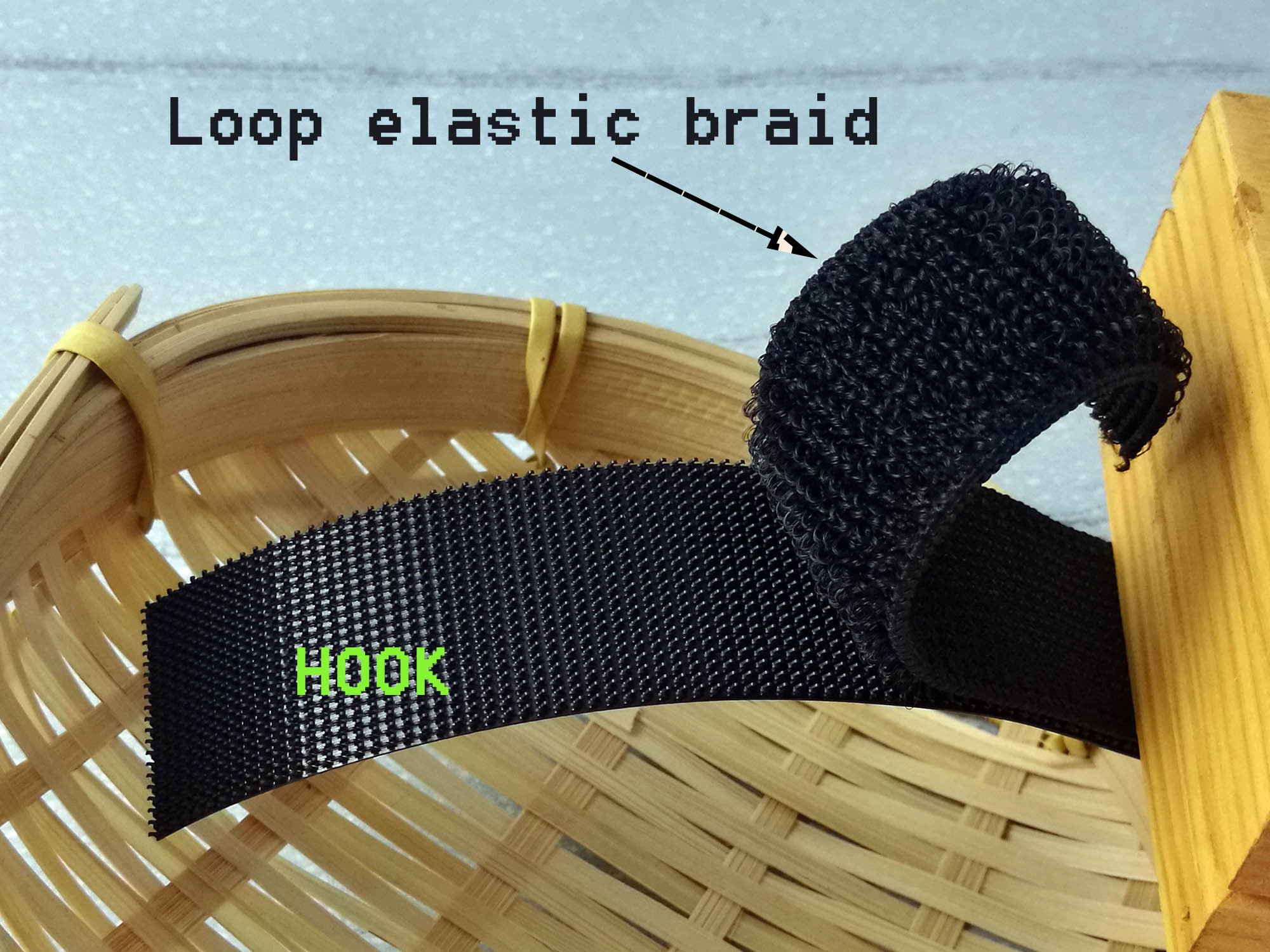 Velcro Brand - 1 inch Black VELSTRETCH Stretch Loop