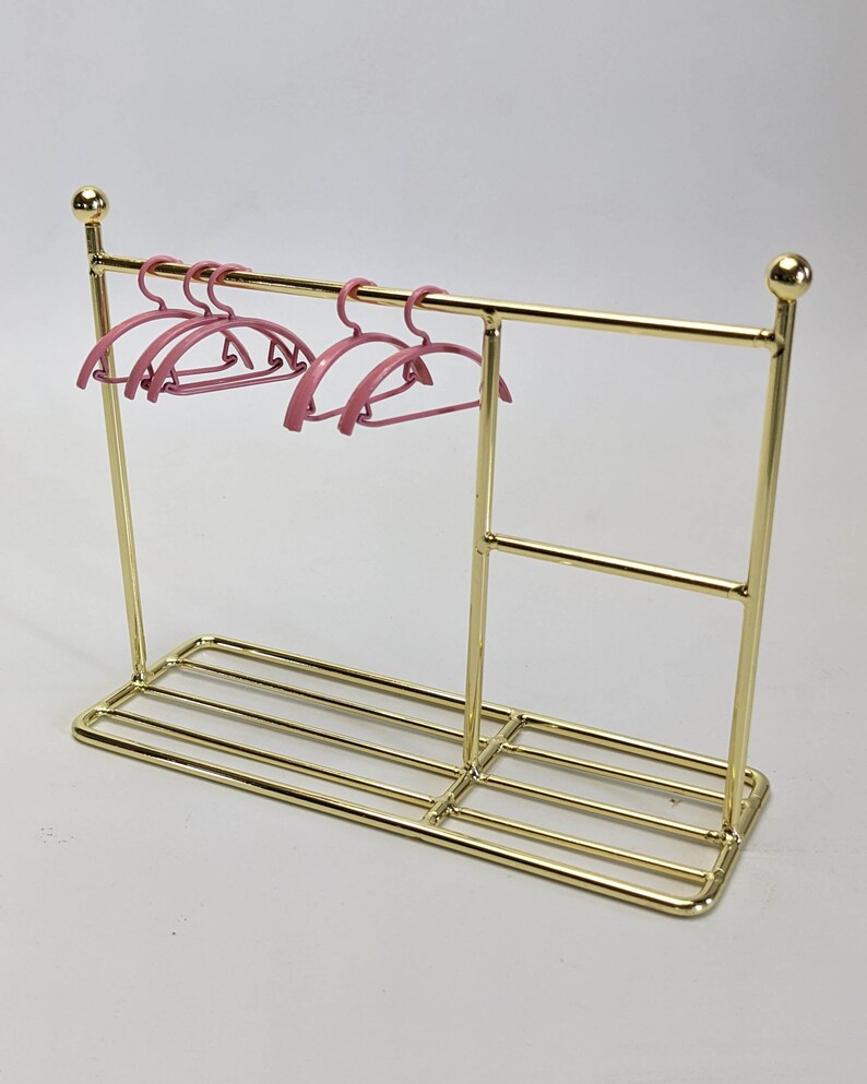 1/12 Scale Metal Doll Clothing Rack Set Doll Clothes Storage - Etsy