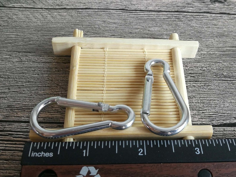 Bulk carabinersilver aluminum carabiner hook 30 pcs