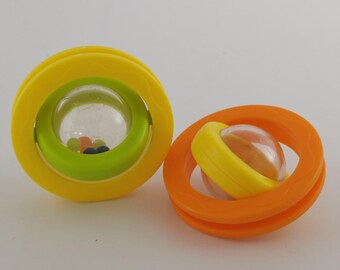 2" Rattle Ball Inserts: Baby Toy Sound Rings - 2pcs