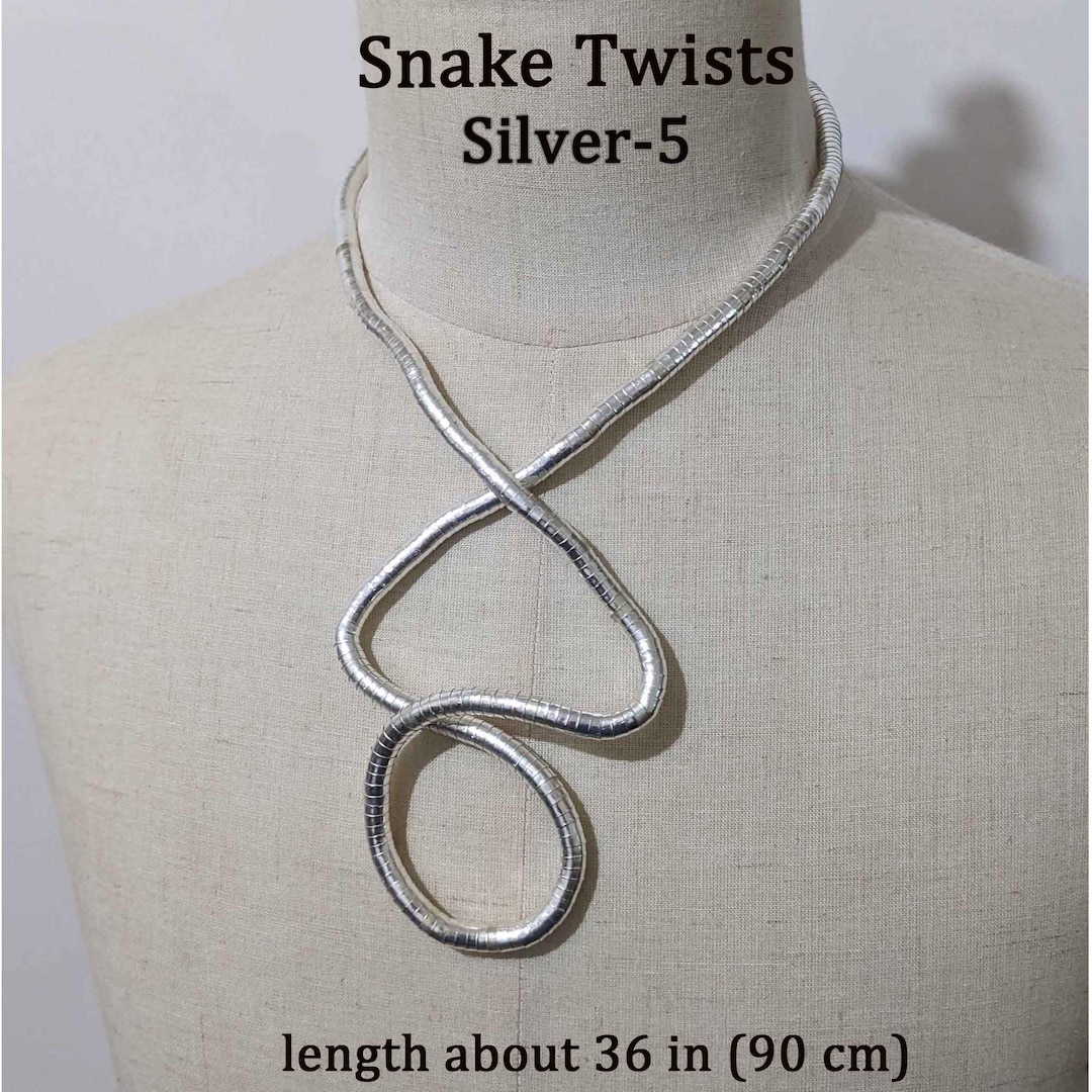 【BLACKPURPLE】5P vintage snake necklace BLACKPURPLE】5P vintage snake necklace (BLACKPURPLE